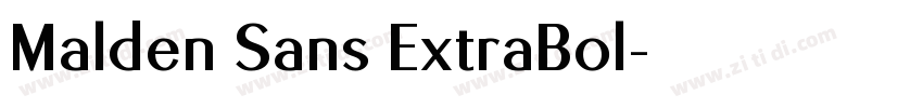 Malden Sans ExtraBol字体转换